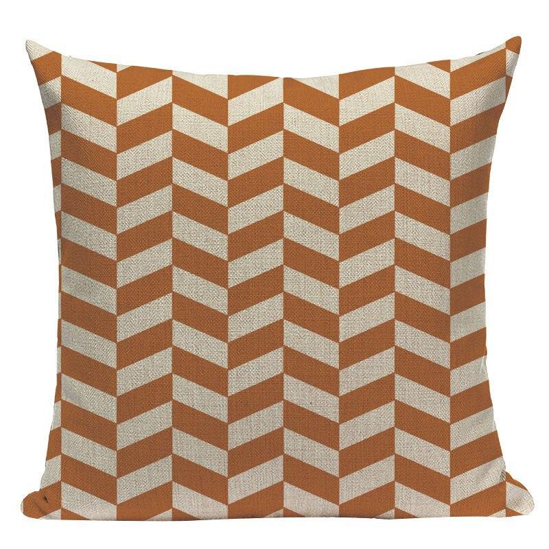 Coussin Graphique Jaune Moutarde | Housse Déco