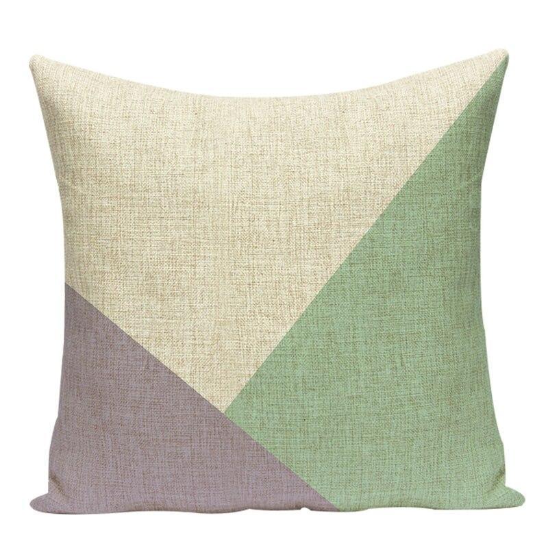 Coussin Vert Gris | Housse Déco