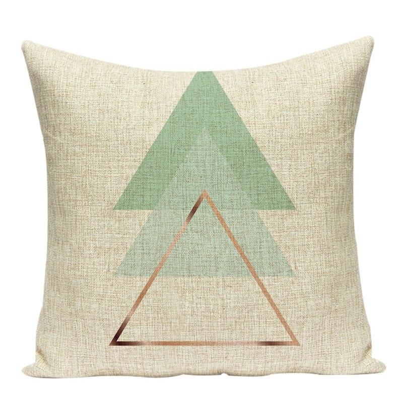 Coussin Motif Géométrique Scandinave | Housse Déco