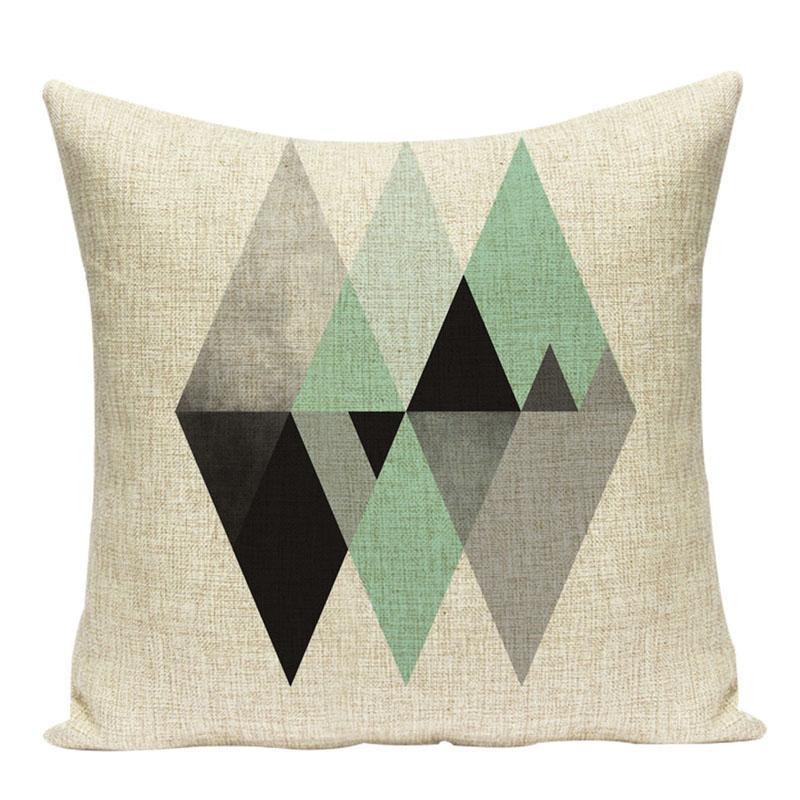 Coussin Losange Gris | Housse Déco