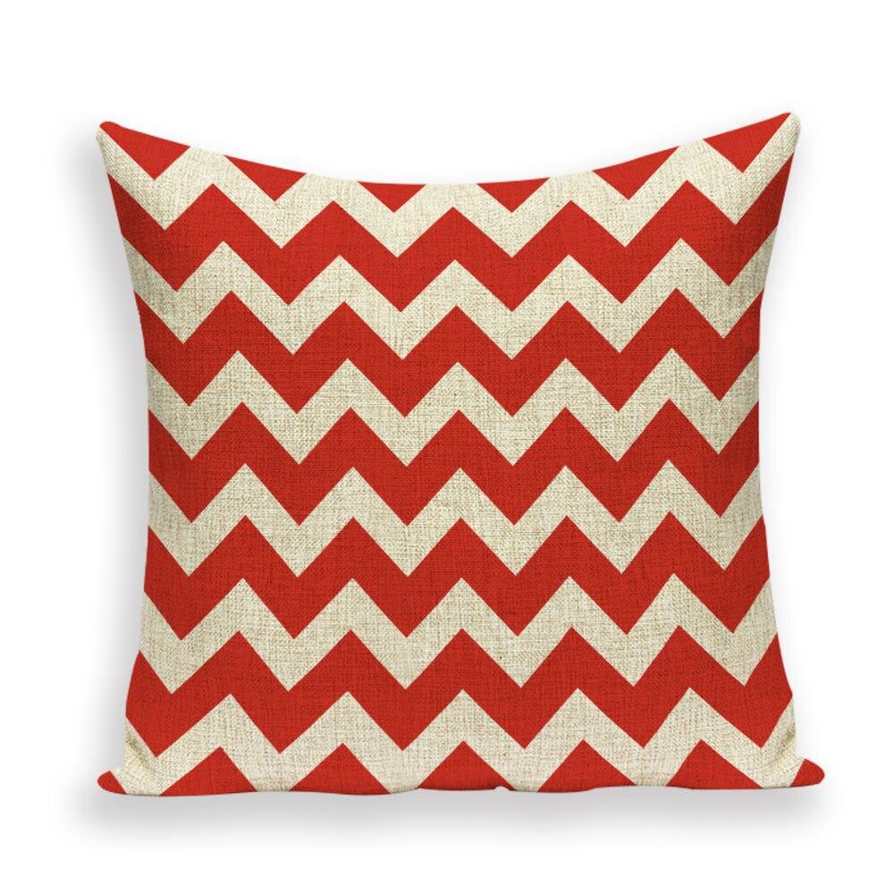 Coussin Rouge et Blanc | Housse Déco