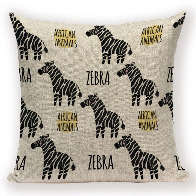 Coussin Patchwork Zèbre