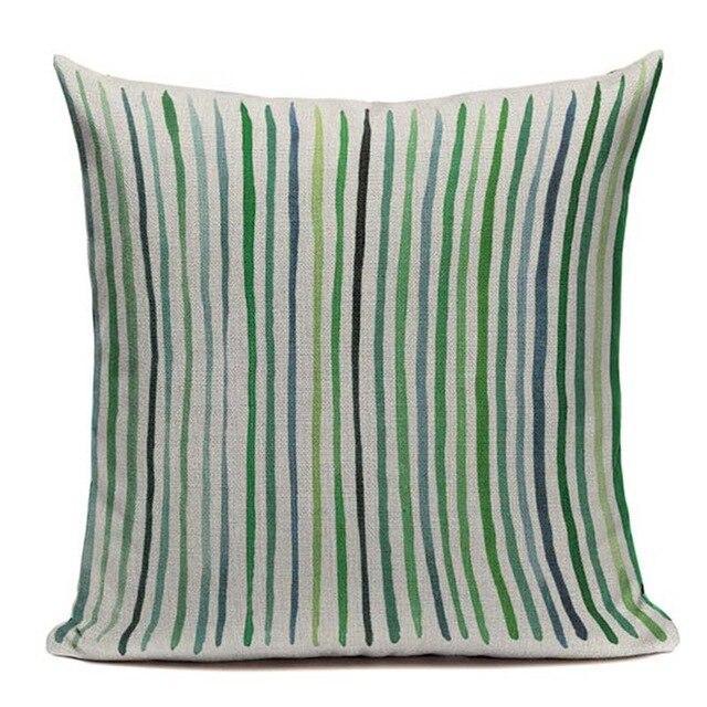 Coussin Jardin Rayé | Housse Déco