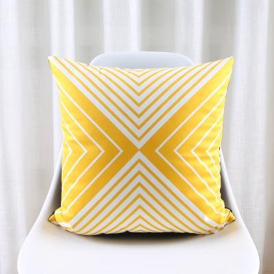 Coussin Forme Géométrique Jaune