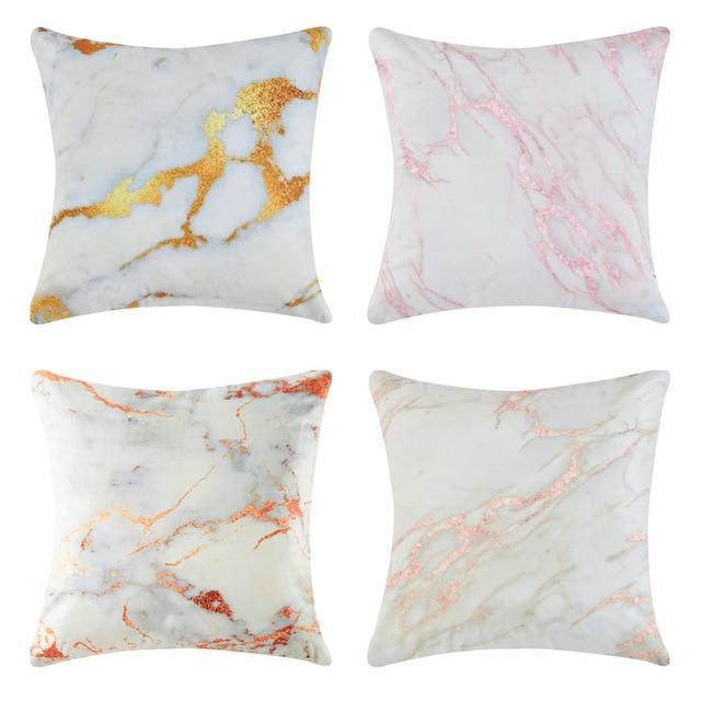 Collection Marbre Rose 4 coussins