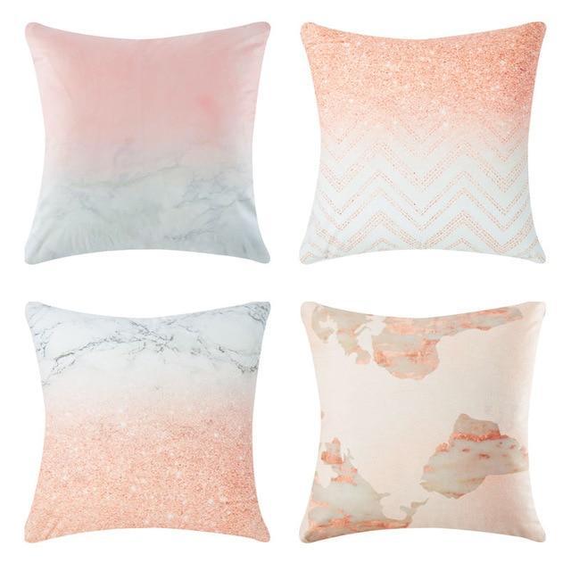 Collection Granit Rose 4 coussins