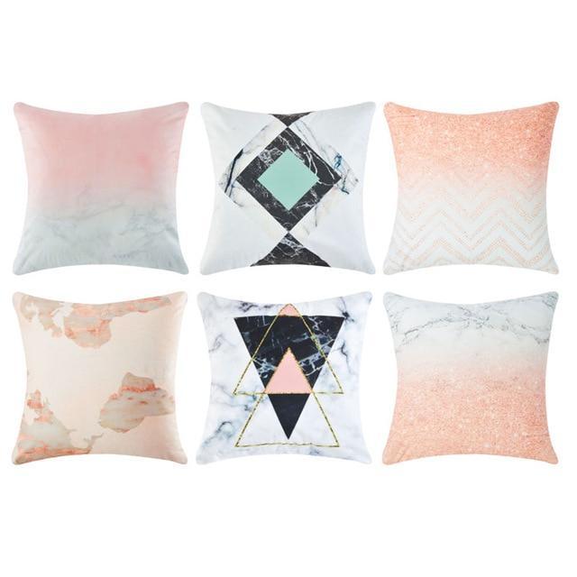 Collection Granit Rose 6 coussins