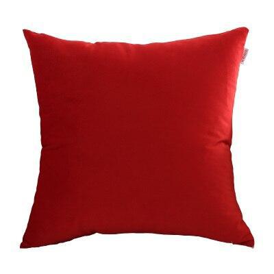 Housse Coussin Velours Rouge