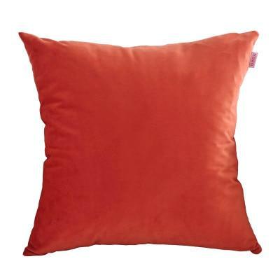 Coussin Velours Rouge Brique