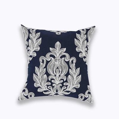 Coussin Bleu avec Motif | Housse Déco