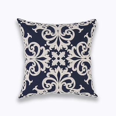 Coussin Bleu Vintage | Housse Déco