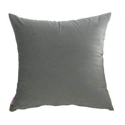 Coussin Velours Gris Perle
