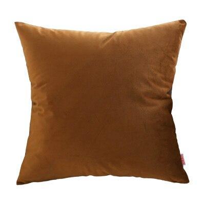 Coussin Velours Camel