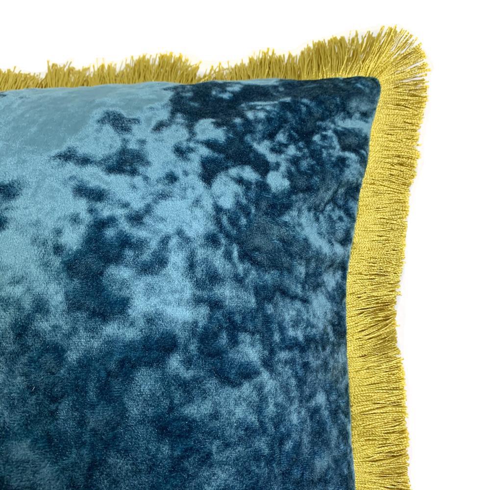 Coussin Bleu et Jaune | Housse Déco