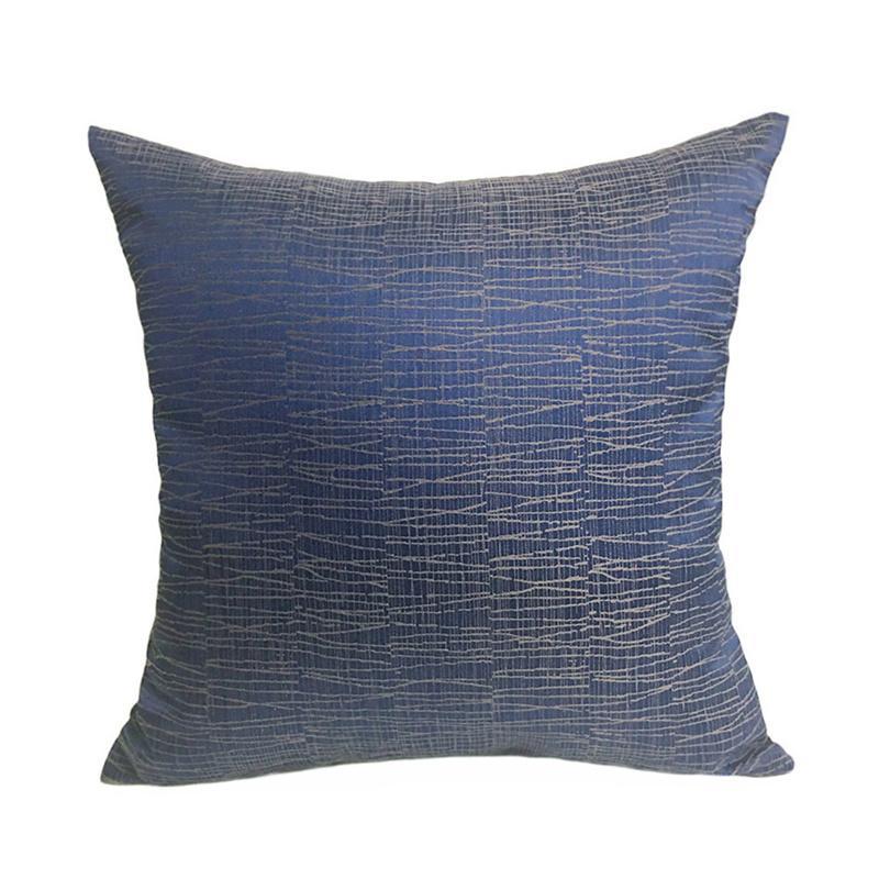 Coussin Bleu Doré | Housse Déco