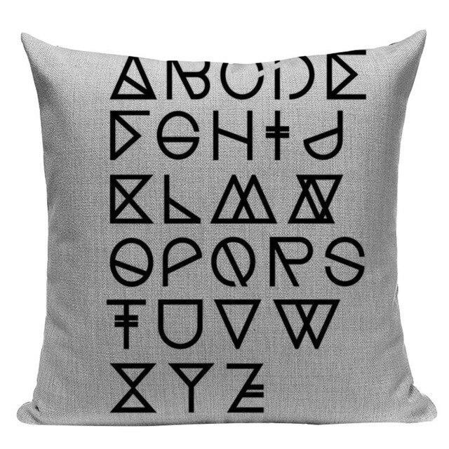 Coussin avec Lettre