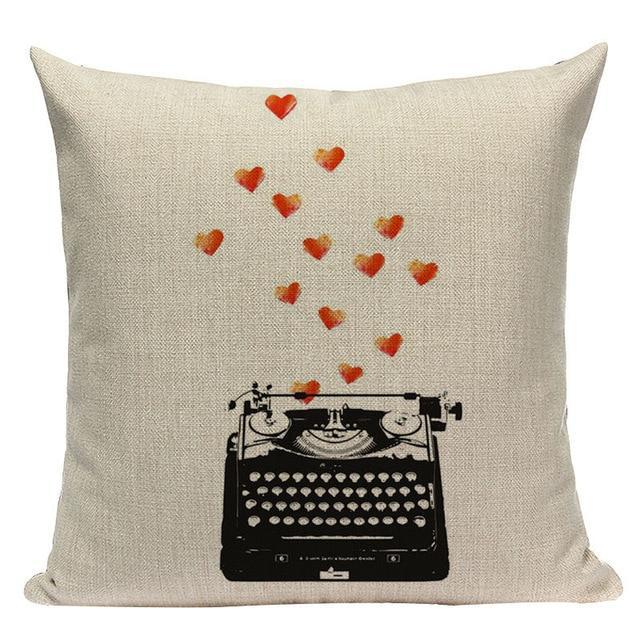 Housse de Coussin avec Coeur