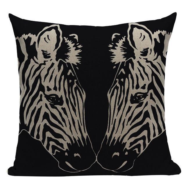 Housse Coussin Zèbre