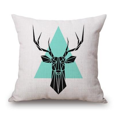 Coussin origami cerf