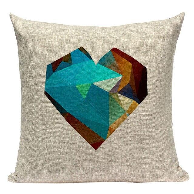 Coussin Graphique Bleu | Housse Déco