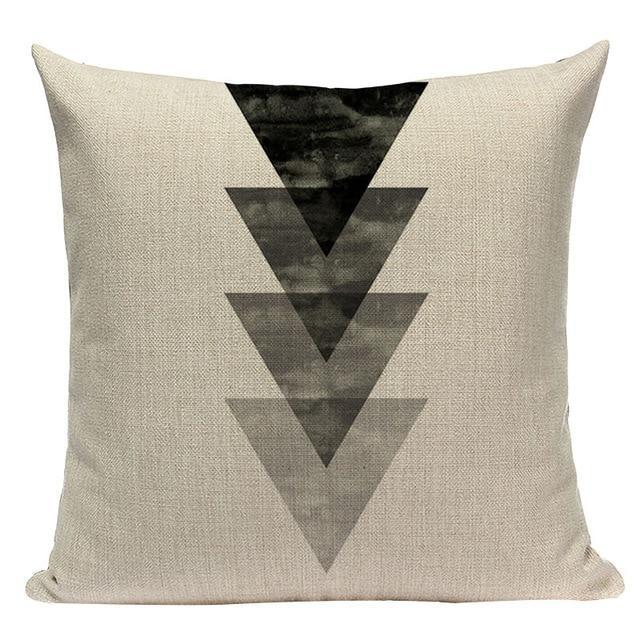 Coussin Graphique Gris | Housse Déco