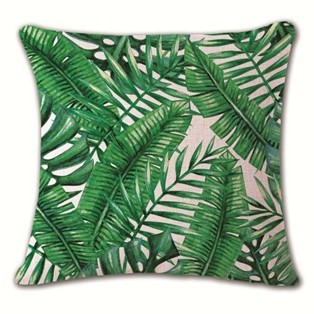 Coussin à Feuilles | Housse Déco