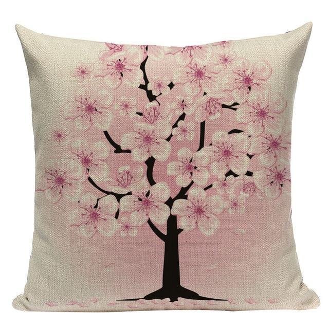Coussin Fleur de Cerisier | Housse Déco