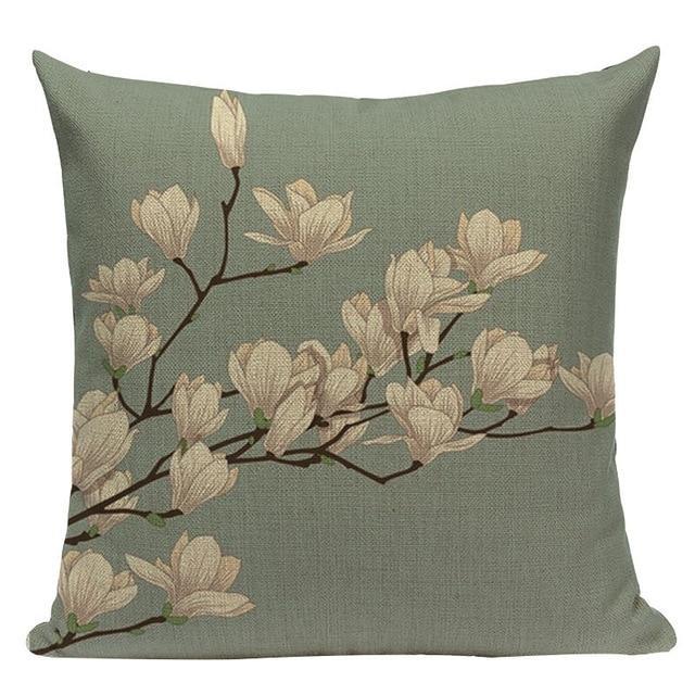 Coussin avec Fleur | Housse Déco