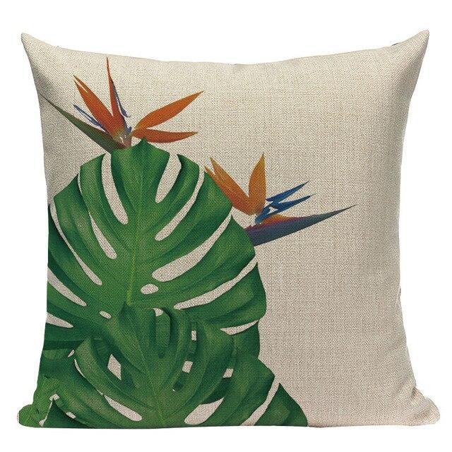 Coussin Fleur Exotique | Housse Déco