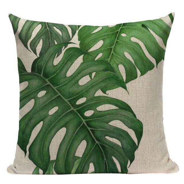 Coussin Motif Exotique | Housse Déco