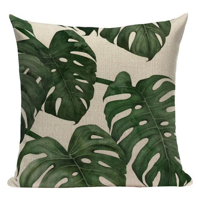 Coussin Exterieur Feuille | Housse Déco