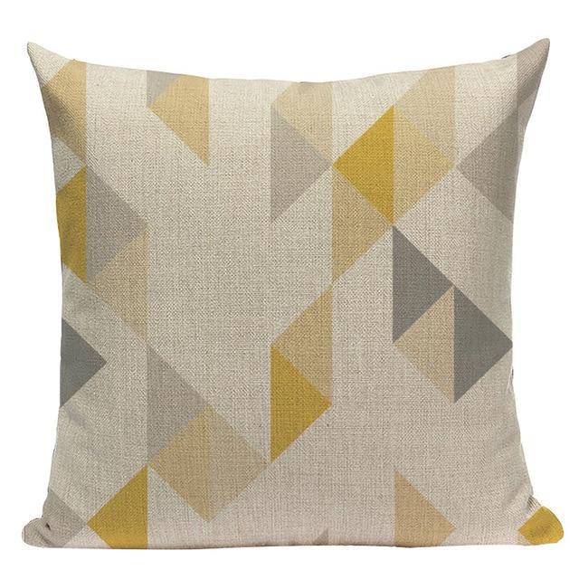 Coussin Losange Jaune | Housse Déco