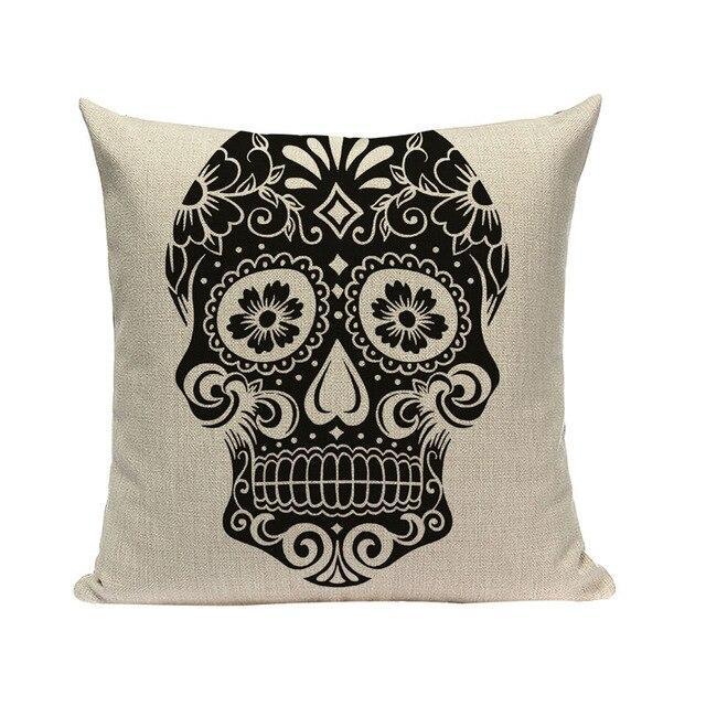 Coussin Tête de Mort Calavera