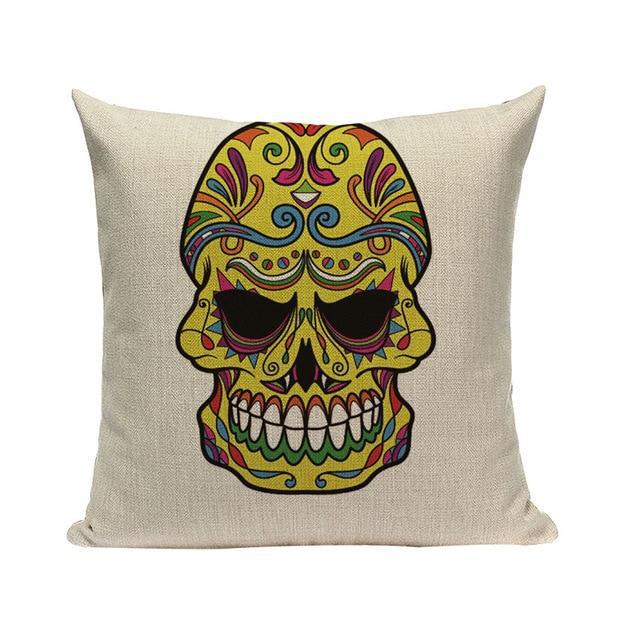 Coussin Tête de Mort Funk