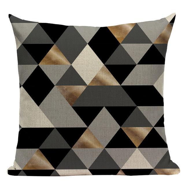 Housse de Coussin Motif Triangle | Housse Déco