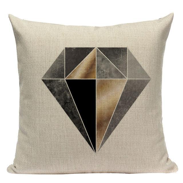 Coussin avec Diamant | Housse Déco