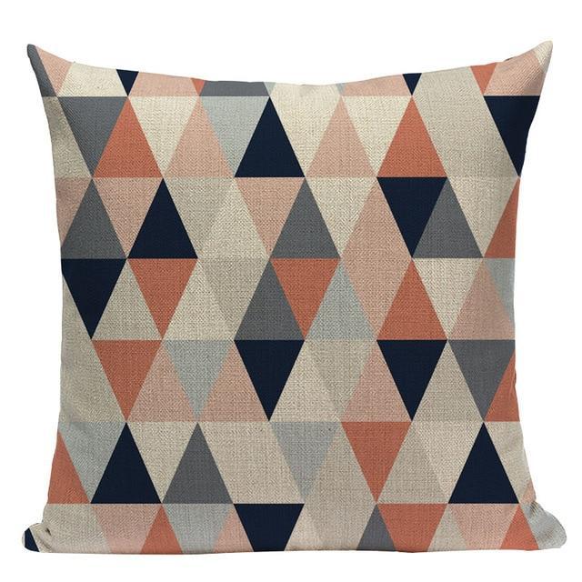 Coussin Triangle Rose | Housse Déco