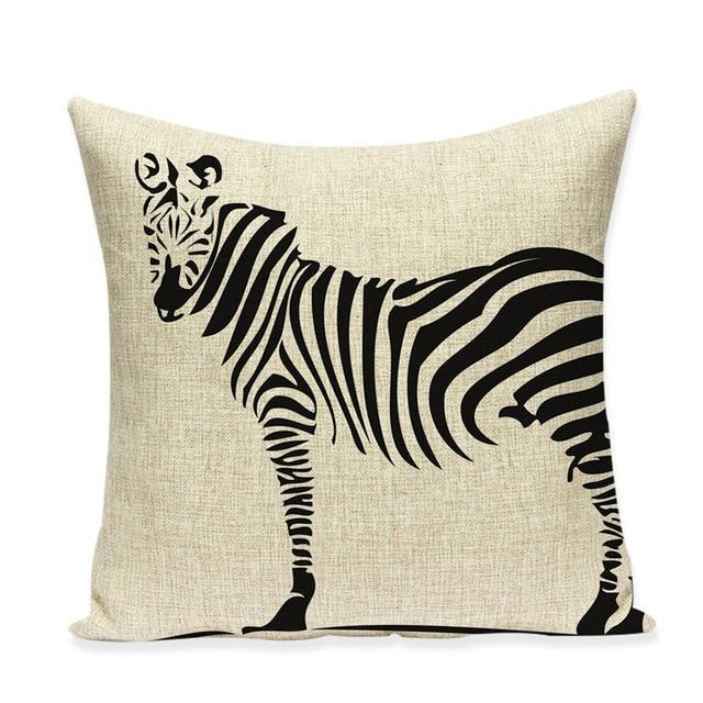 Coussin Canapé Zèbre