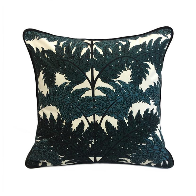 Coussin Broderie Florale | Housse Déco