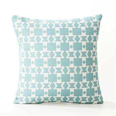 Coussin Turquoise Ethnique | Housse Déco