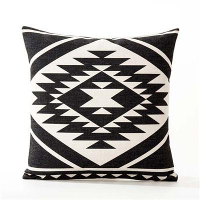 Coussin Ethnique Noir | Housse Déco