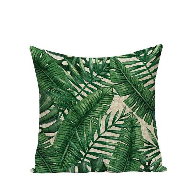 Housse Coussin Feuillage | Housse Déco