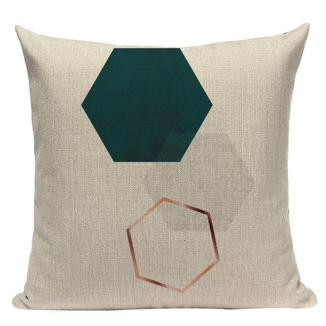 Coussin Design Bleu Canard | Housse Déco