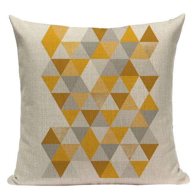 Coussin Couleur Jaune Moutarde | Housse Déco