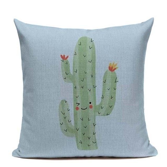Coussin Imprimé Cactus | Housse Déco