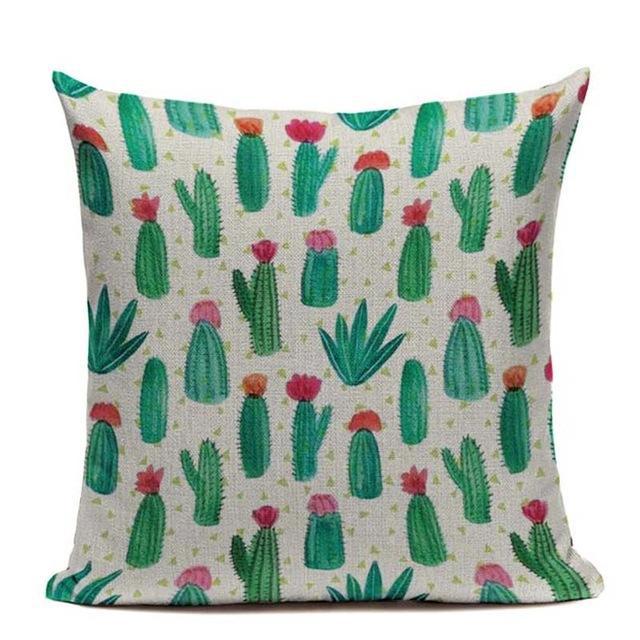 Coussin Fleur Vert | Housse Déco