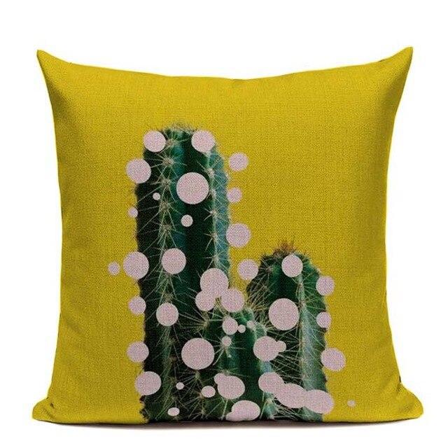 Coussin Motif Cactus | Housse Déco