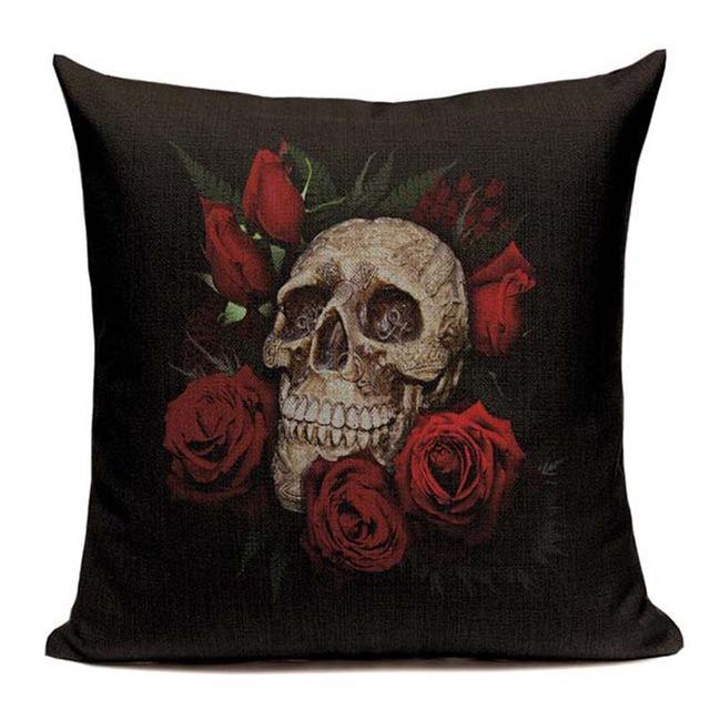 Coussin Tête de Mort Saint Valentin