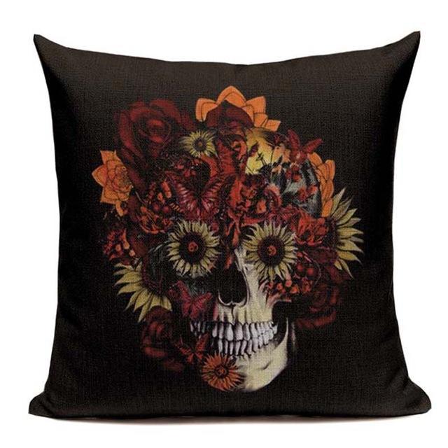 Coussin Tête de Mort Life