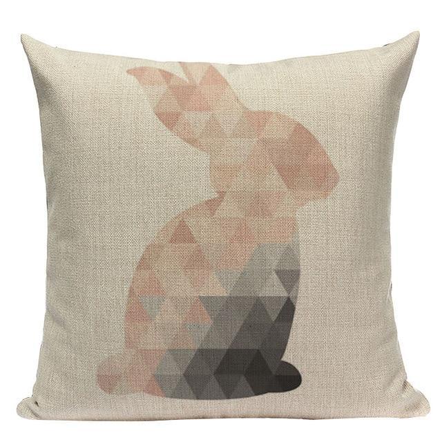 Coussin avec lapin | Housse Déco